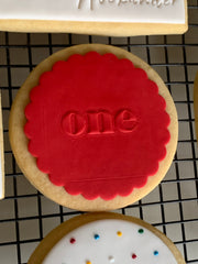 7.5cm circle cookies