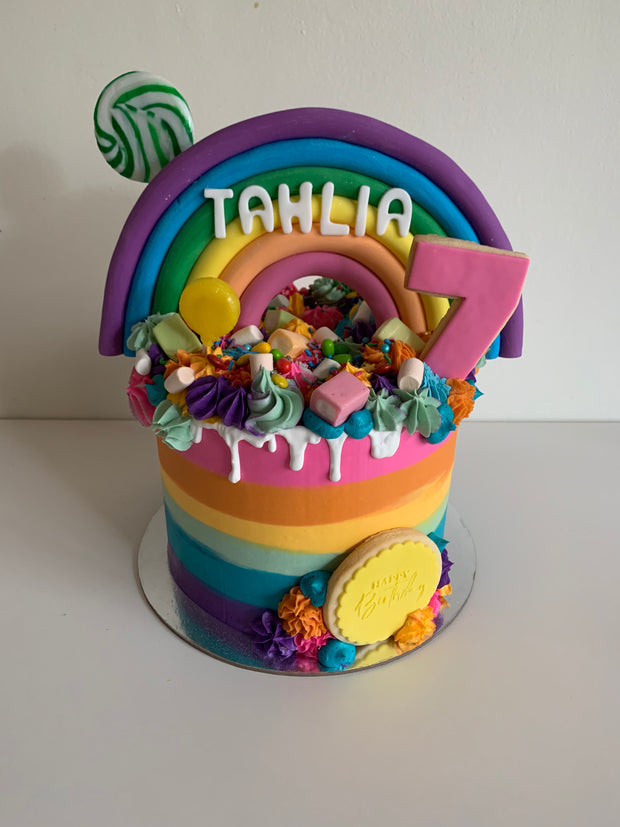 Rainbow Lolly Cake