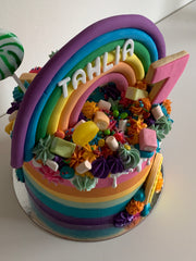 Rainbow Lolly Cake