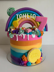 Rainbow Lolly Cake