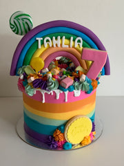 Rainbow Lolly Cake